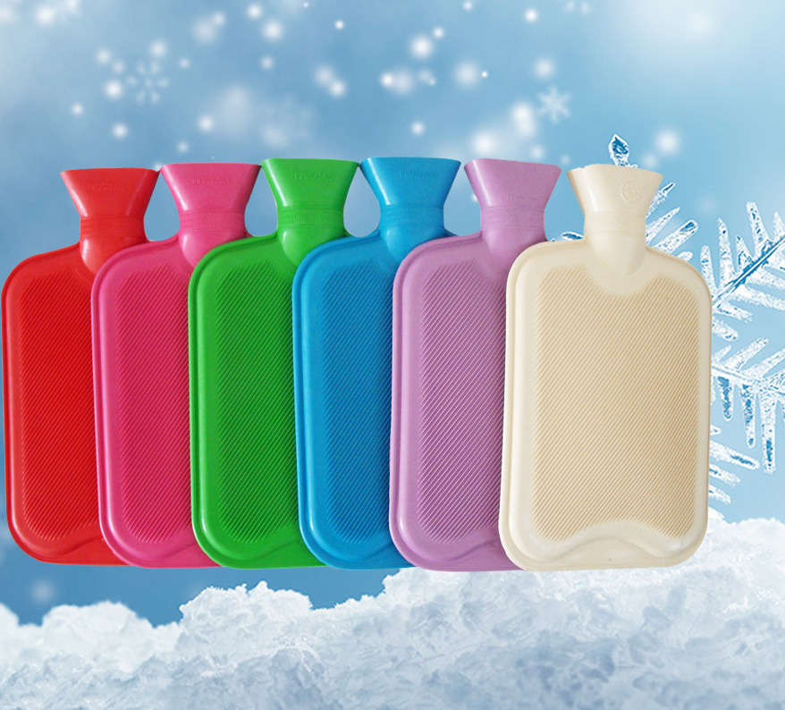 2000ml BS Standard Hot Water Bottles, Rubber Hot Water Bags