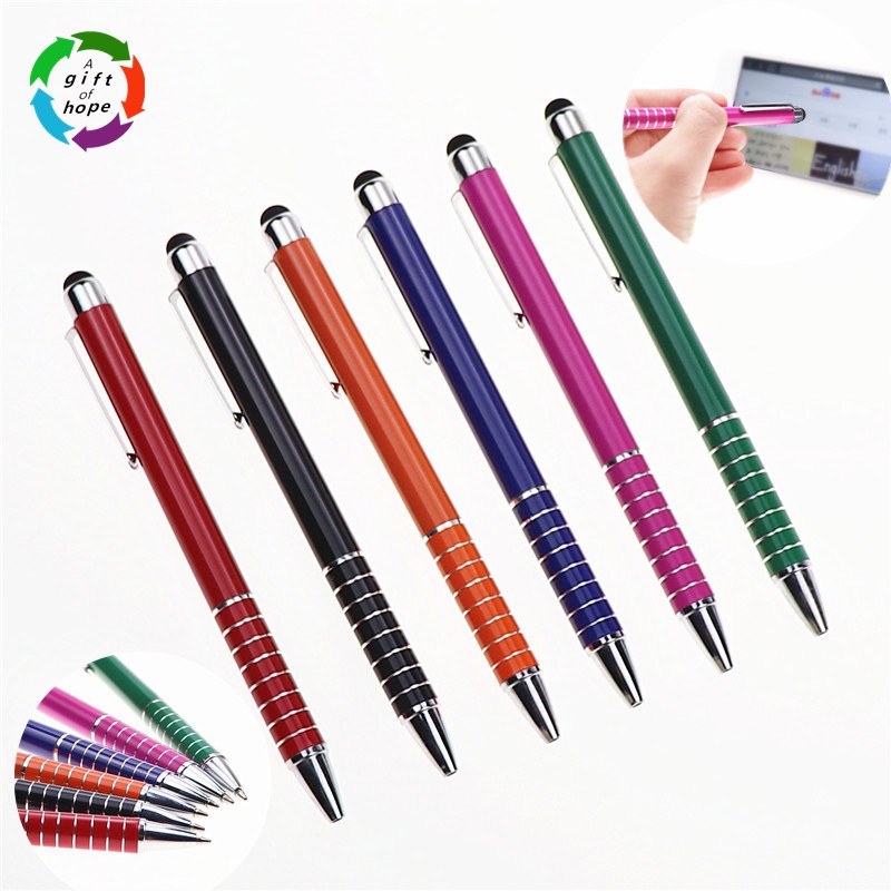 Aluminum Ball Pen Stylus Pen Office Stationery for Promotional Gift