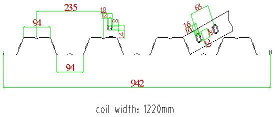 Decking Building Material Roll Forming Machine