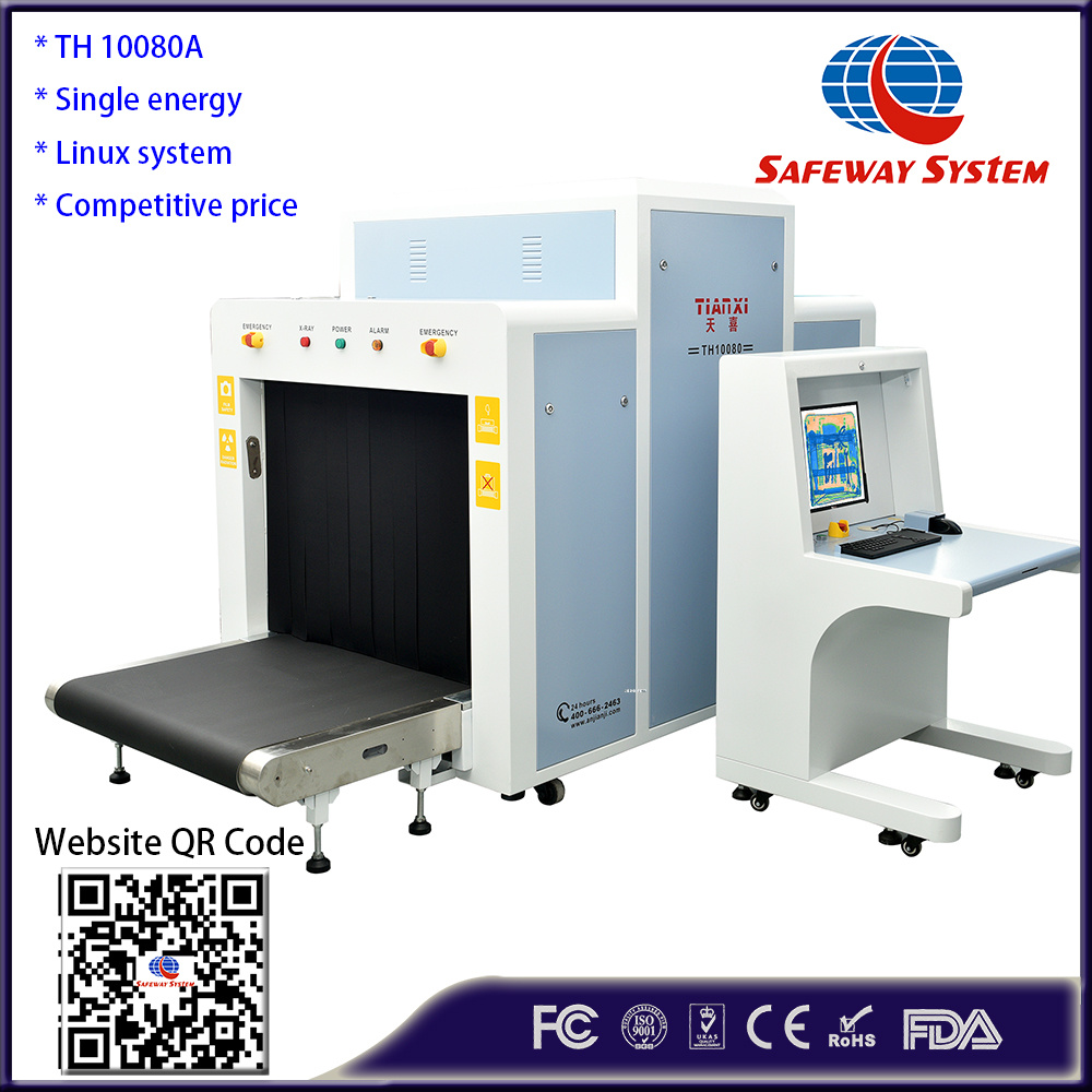 Th10080 Dual Energy X-ray Baggage and Luggage Airport Security Inspection Scanner for Explosives Screening and Scanning