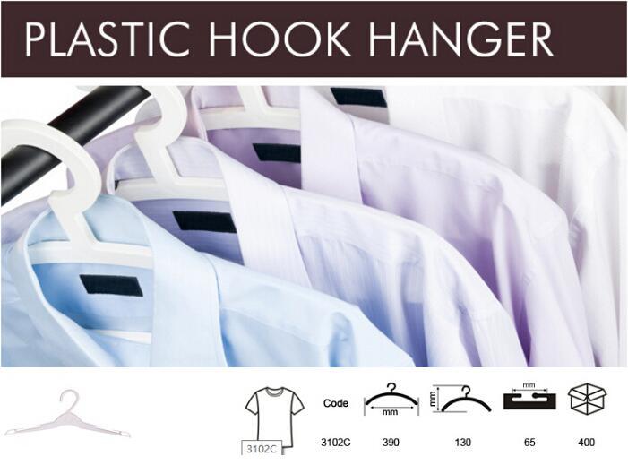 3102A Light Plastic Simple Cheap Hanger for Thin Clothes