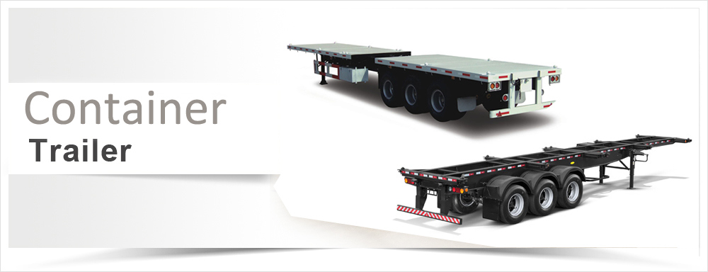 50t Capacity Tri-Axles Container Semi Trailer with Free Parts