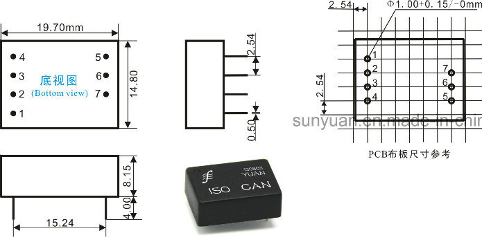 Low Cost Can Bus Port Signal Isolation Module