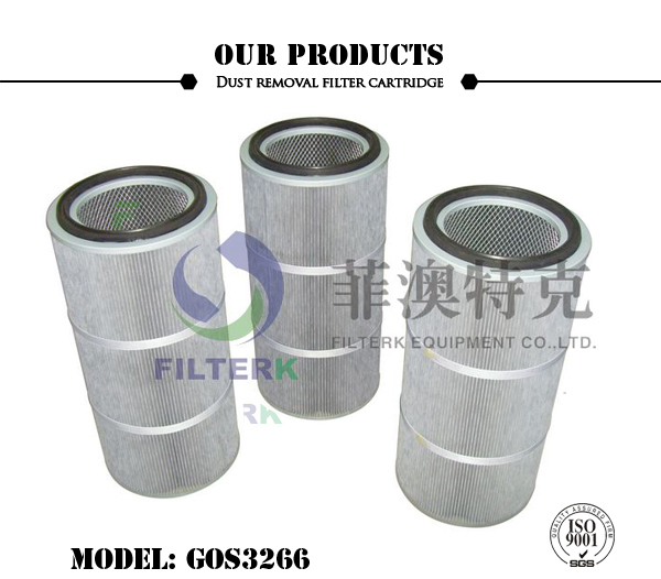 Industrial Pleated Polyester Filter Cartridge Dust Collector