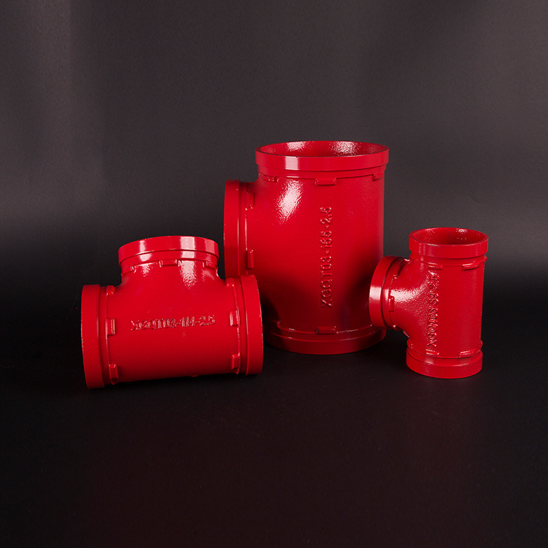 UL FM Approval Casting Iron Pipe Fitting Equall Tee for Fire Fighting