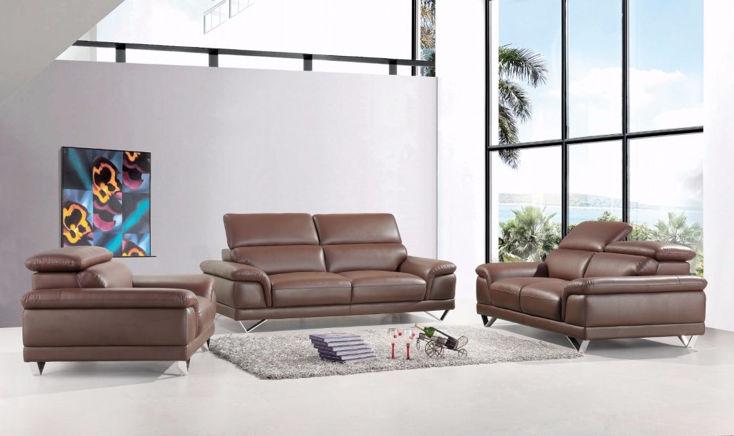 Modern Hom Furniture New Italian Leather Sofa Sbl-1718 1+2+3 Sofa