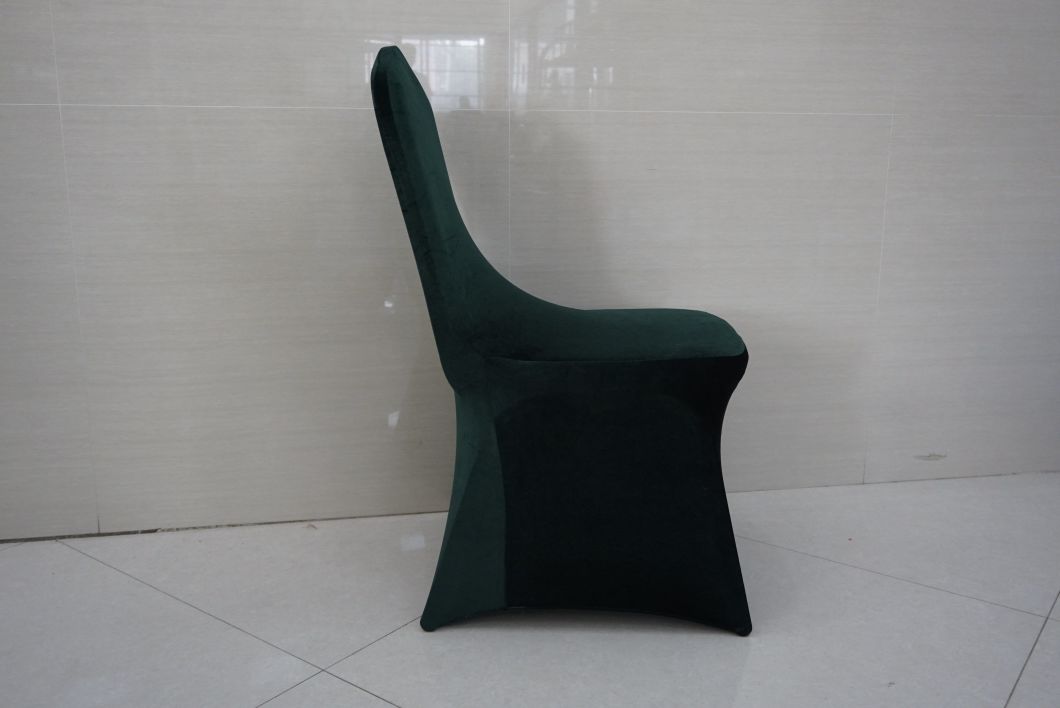 Low Price Artistic Green Fabric Lint Cover for Dining Banquet Chair for Living Room/Restaurant/Hotel Banquet Hall