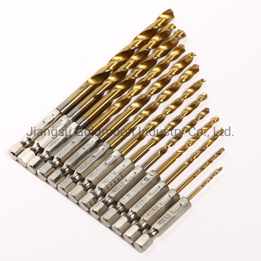 170PCS DIN338 HSS-Treiber PDC Twist Diamant-Kernbohrer-Set im Metallgehäuse