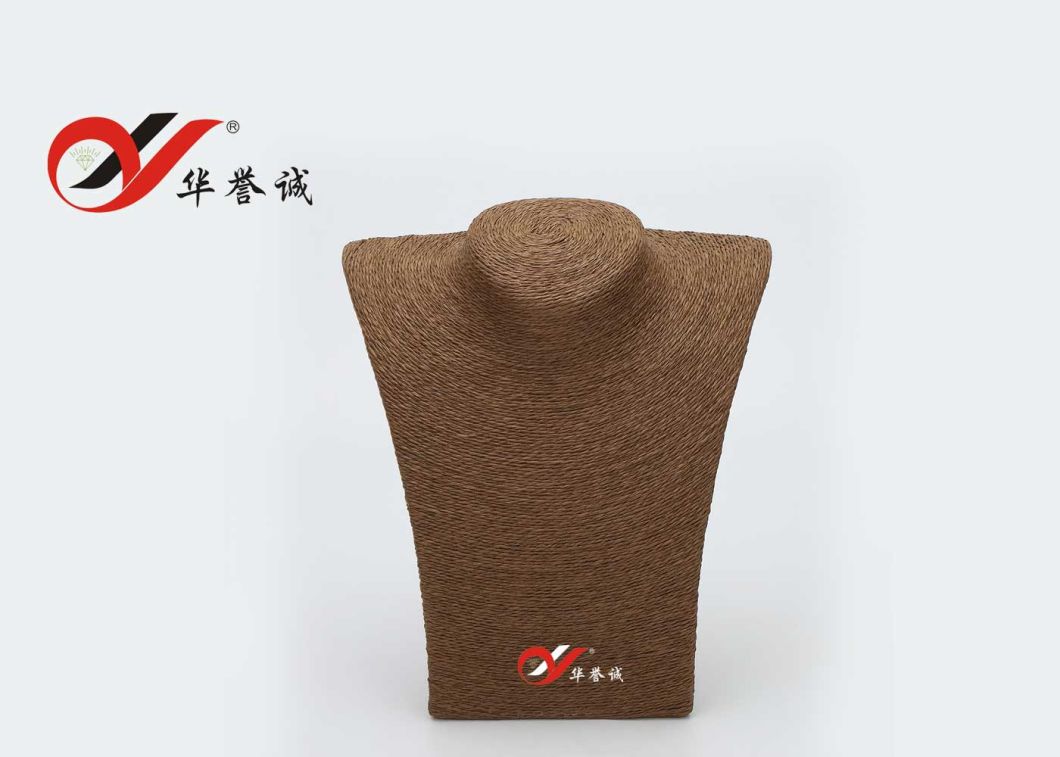 Coffee Color Grass Rope Neck Mannequin