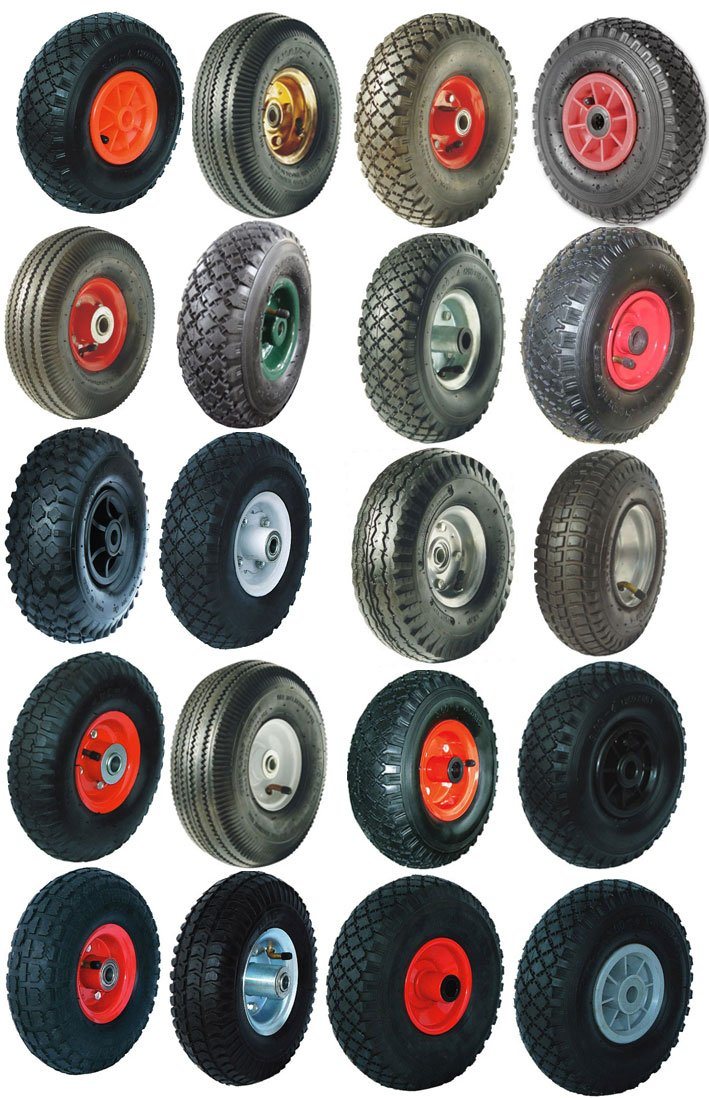 Wheelbarrow Tire 350-8/Rubber Wheel for Trolley /Pneumatic Wheels for Wheel Barrow