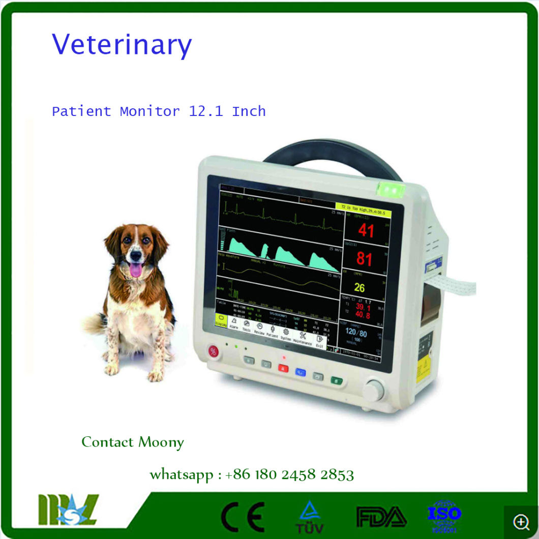 China 2018 New Portable Veterinary Patient Monitor Mslmp24 with High Quality