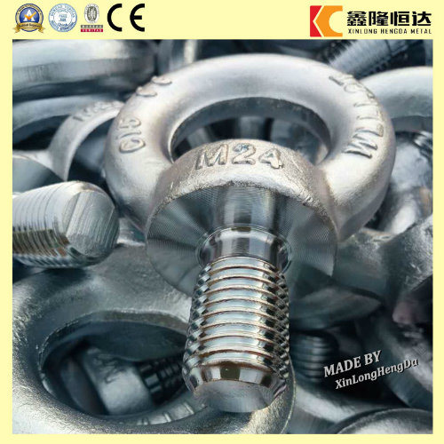 Carbon Steel Drop Forged Galvanized Lifting DIN580 Eye Bolt