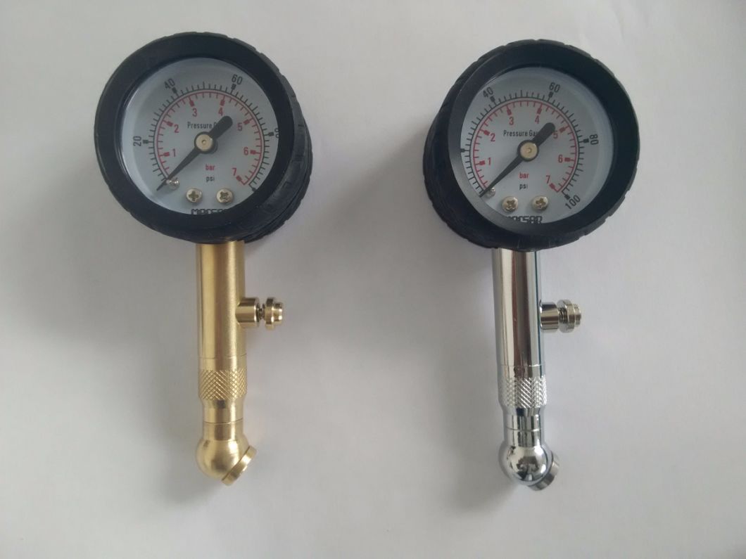 40mm Copper and Chromeplated Best Tire Pressure Gauge Manufacturer