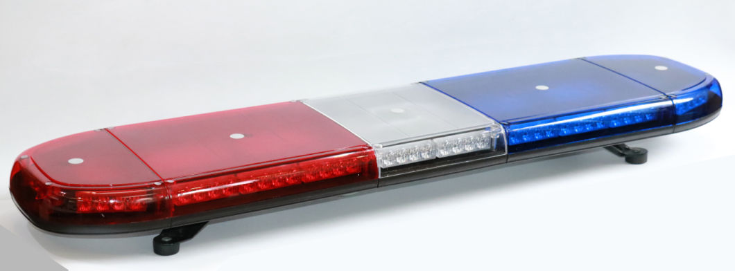 Strobe LED Red/Amber/White Emergency Rotating Lightbar for Police Car with Magnet