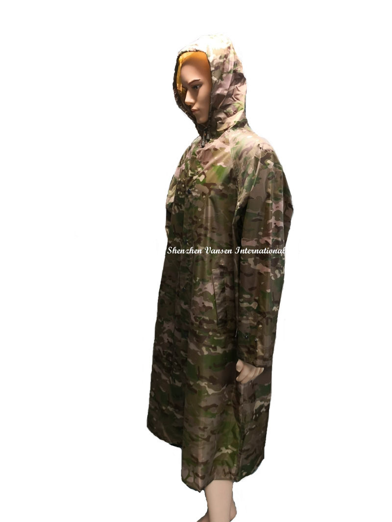 New Camouflage Long Rain Gear for Man