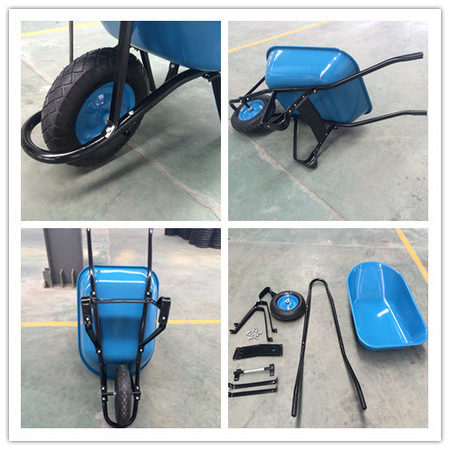 Popular Steel Rim Construction South America Wheelbarrow