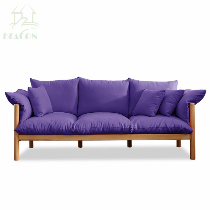 Living Room Furniture Sectional Couch Blue Velvet Corner Sofa