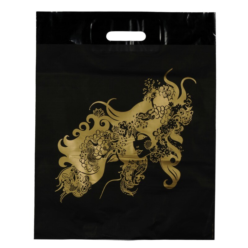 2015 Plastic Bag with Die Cut Handle, Printed Bag, Shopping Bags with Customized Design (HF-529)