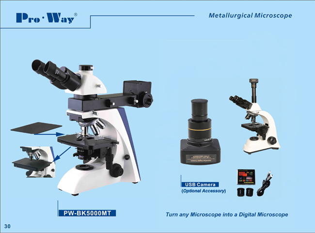 Professional High Quality Metallurgical Microscope (PW-BK5000MT)