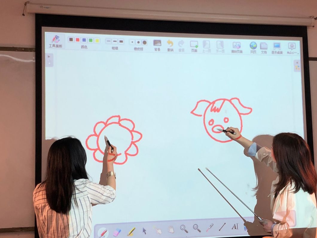 Multi-Touch Interact Whiteboard Smart Board for Classroom
