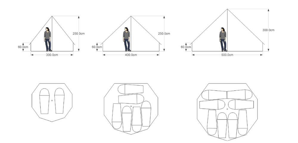 Outdoor Camping Canvas Bell Tent for Sale