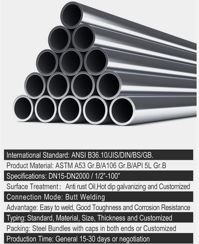 API 5L/ ASTM A106 Carbon Seamless Steel Pipe