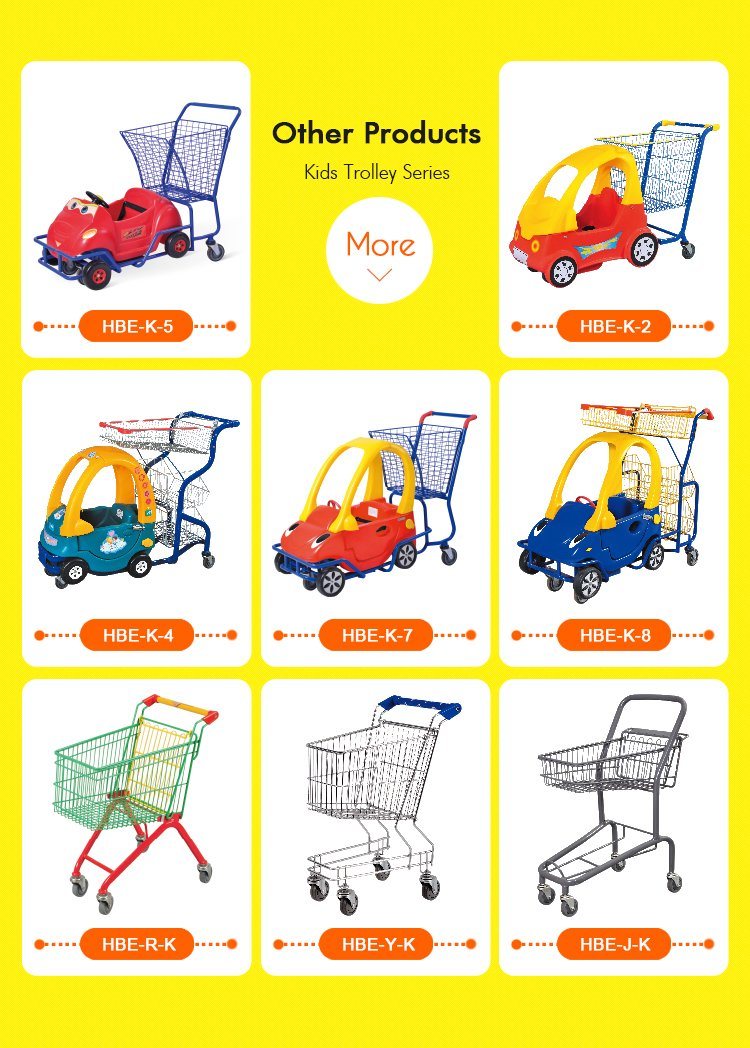 Shopping Trolley Cart for Kids with Metal Basket