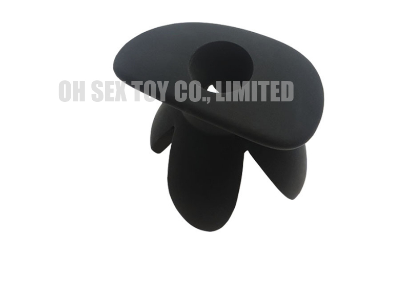 Hollow Anal Anchor Butt Plug with 4 Petals Black