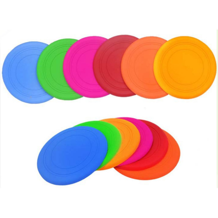 Pet Toy Silicone Dog Frisbee Toy Bite-Resistant Pet Dog Toy Trainer Factory Wholesale