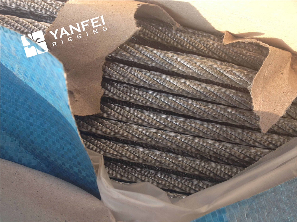 6*7+Iwrc Galvanized Steel Wire Rope for Elevator