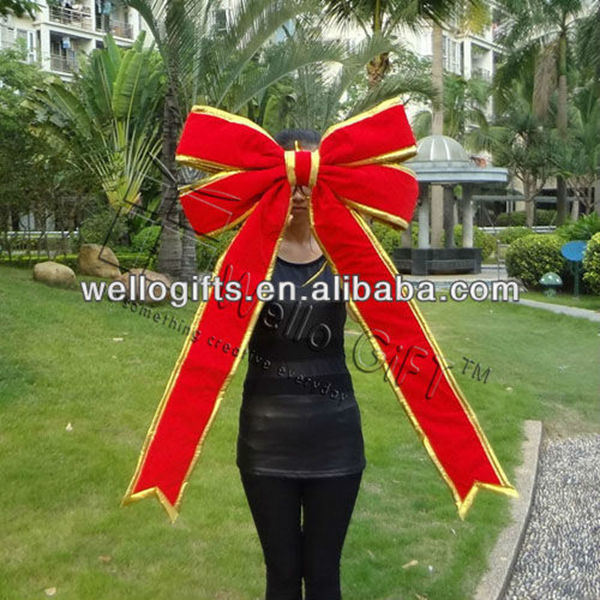 Red Christmas Structural Bow for Holiday Decoration