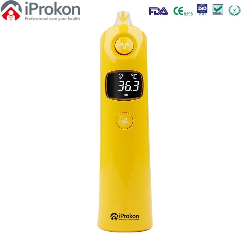 LCD Display Medical Digital Forehead and Ear Infrared Thermometer