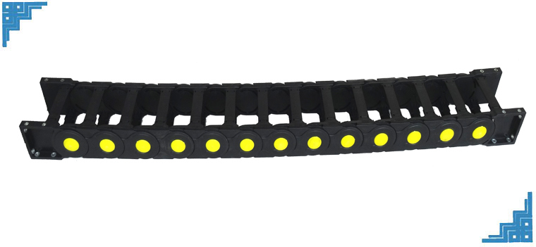 Bridge Crane Engineering Plastic Industrial Drag Chain 80*250mm