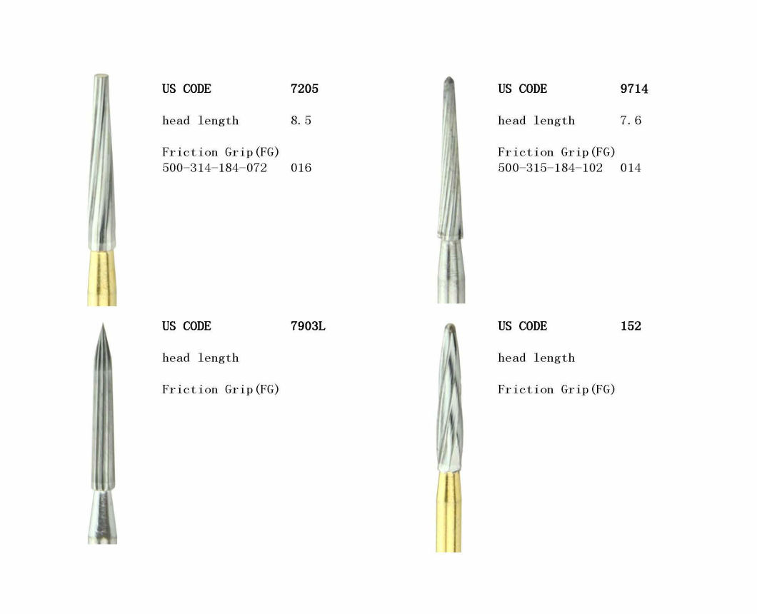 7612 Taper Shape Carbide Finishing Bur