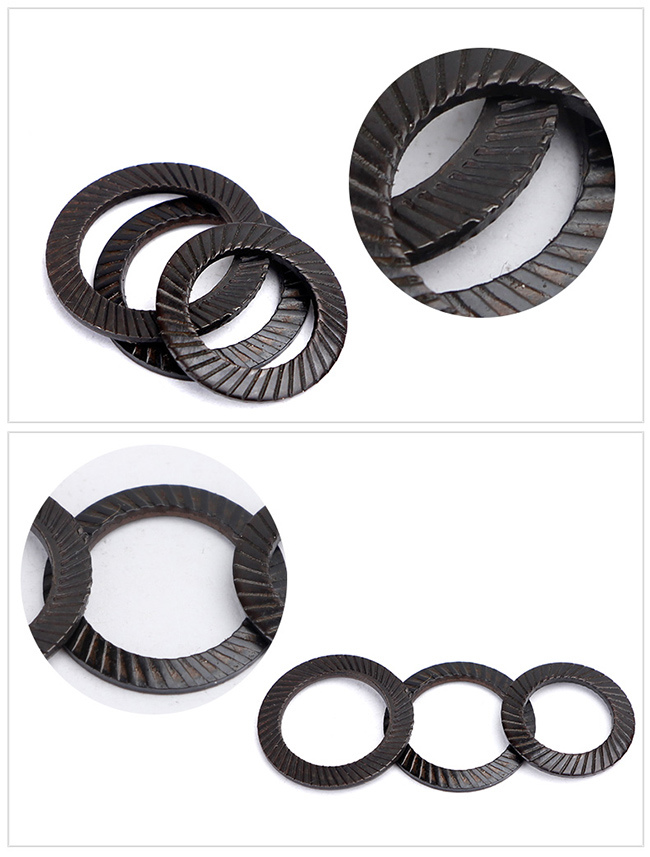 Black Carbon Steel Disc Spring Conical Washer