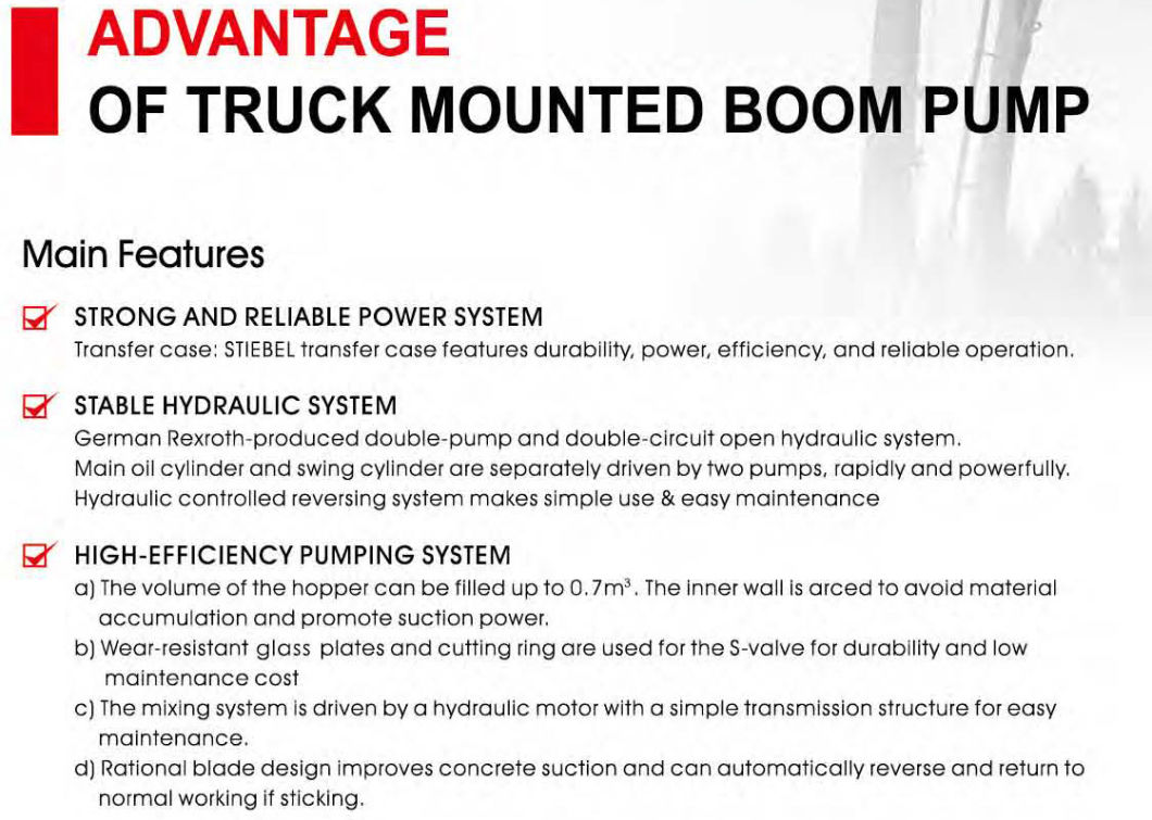 Tractor Truck for Truck-Mounted Boom Pump