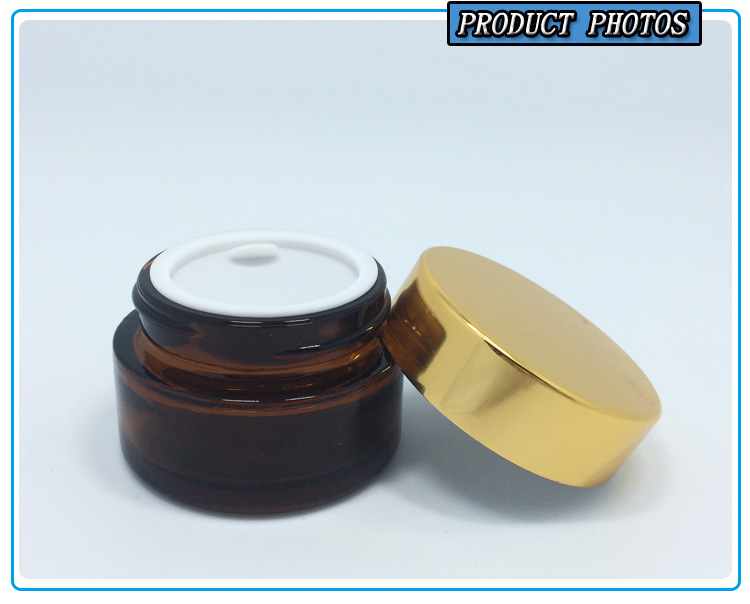 20ml Cosmetic Amber Glass Storage Jar