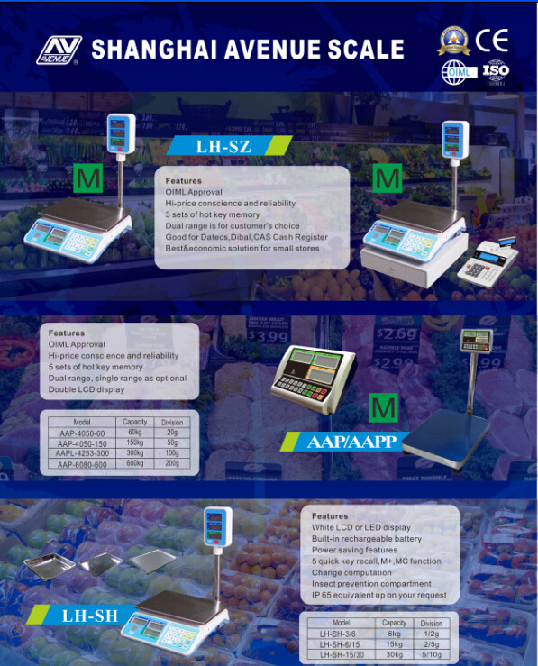 OIML Electronic Price Computing Digital Scale (LH)