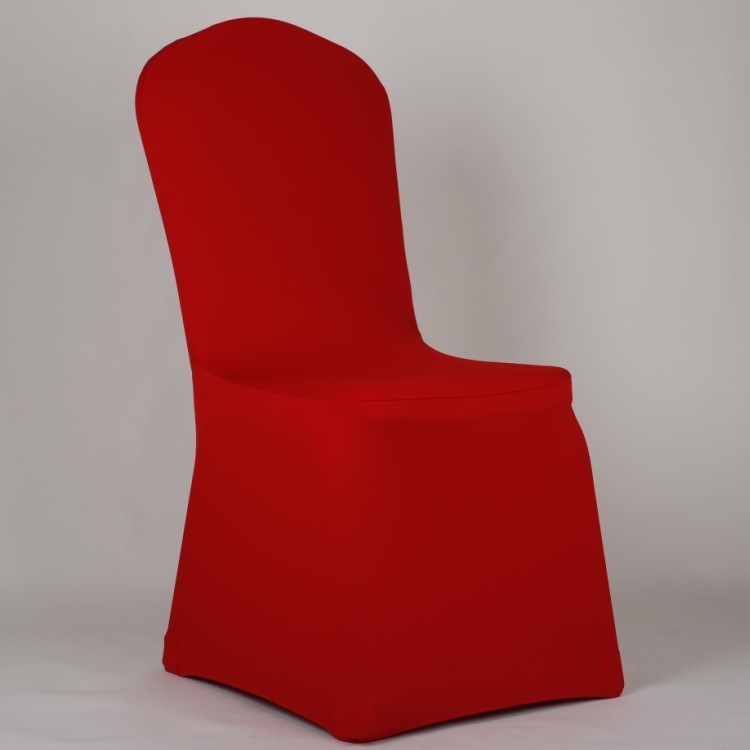 Factory Wholesale Polyester Elastic Fabric Plain Solid Hotel Chair Cover