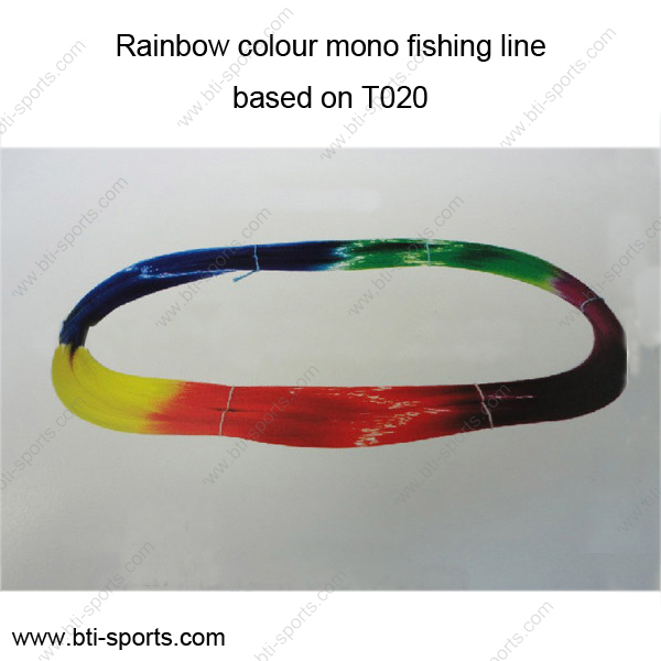 Wholesale Different Diameters Rainbow Colour T020 Nylon Monofilament Fishing Line 08c-T020