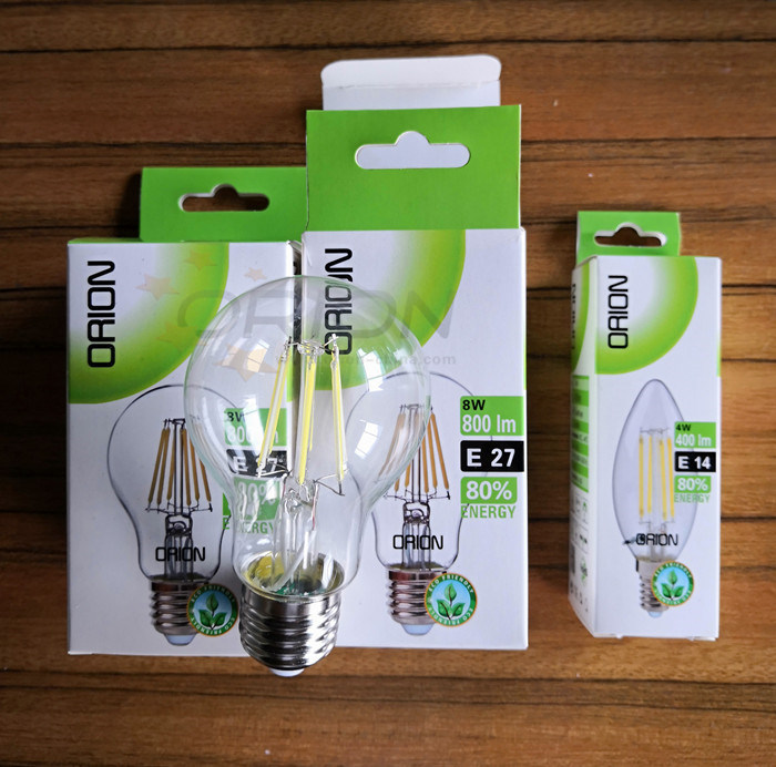 LED Lamp 4W 6W 8W LED Lighting E27 LED Light B22 LED Filament Bulb Dimmable A60 LED Bulb