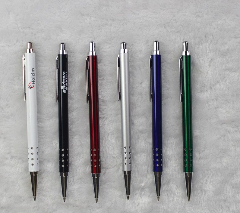 Hotel Promotional Slim Click Metal Ball Pen