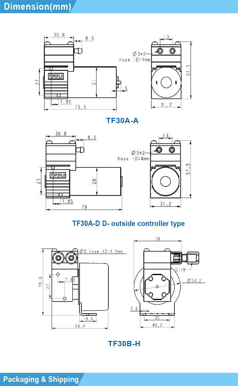 Micro Diaphragm Pump (TF30A-A ink pump)