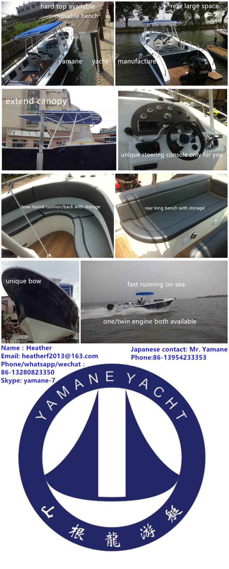 8.2m All Welded Center Console Aluminum Fishing Boats Ce Certificated