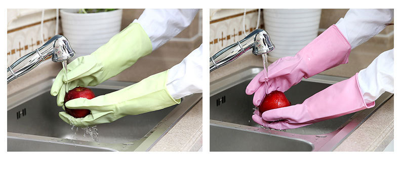 Hand Color Household Cleaning Gloves Laundry Washing Durable Waterproof Household Gloves