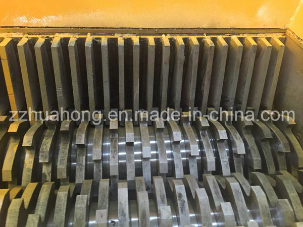 Hard Plastic Recycling Machine, Double Shaft Shredder Blades, Rubber Tire Recycle Machine