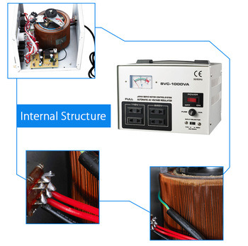 2000va Servo Motor Type Meter Display Voltage Regulator