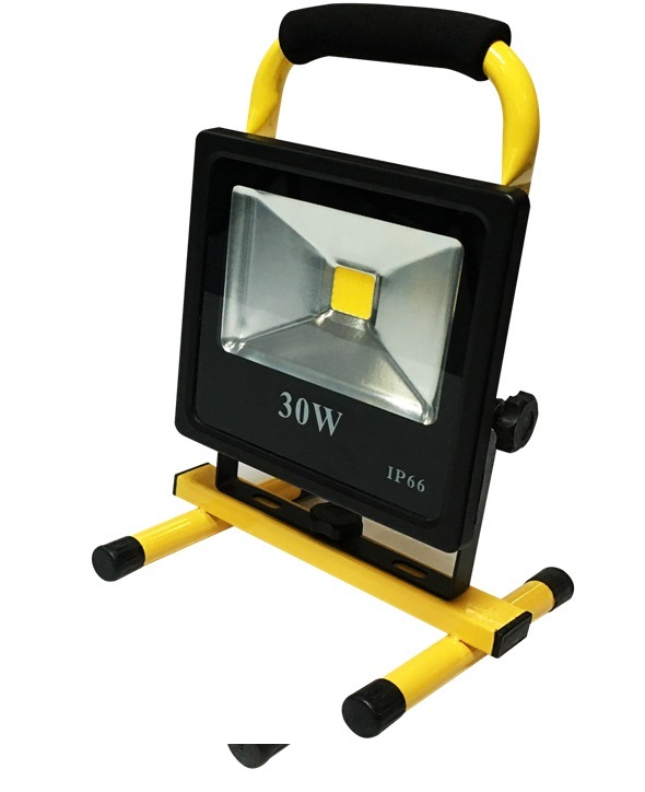 30W White LED portable Rechargeable Camping Floodlight