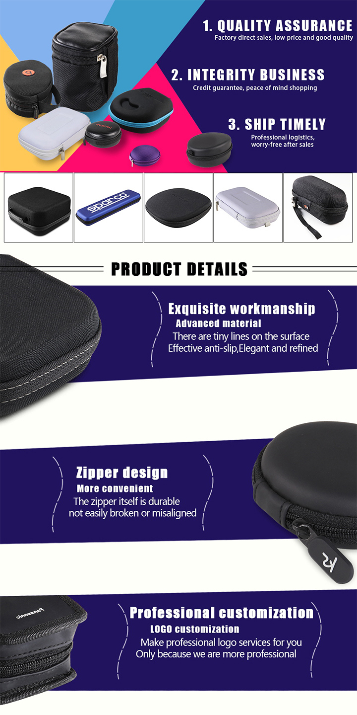 Manufacturer Black Bag EVA Small Hard Box Storage Case