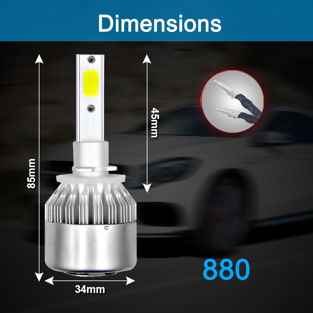 Lightech 880 C6 LED Head Lamp for Auto Light